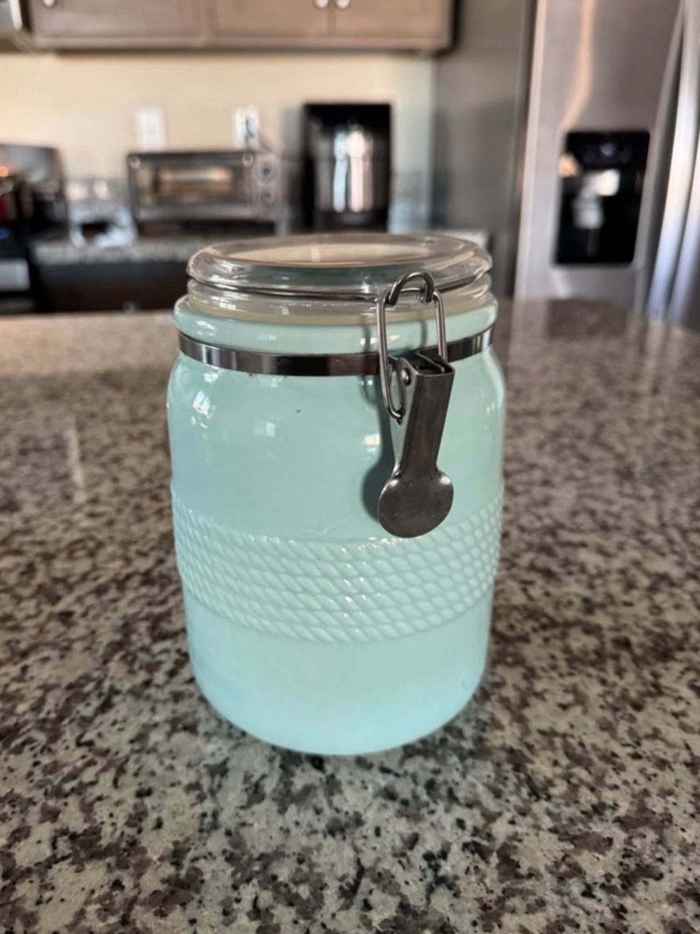 Master Class Sea Foam Green Mason Jar Canister